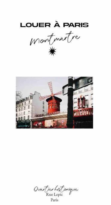 Villa Lepic, Luxury Flat In Montmartre With Private Terrasse-Appartement Entier Париж Екстер'єр фото